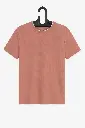 Self Design TEXTURED PEACH Round Neck MENS T-Shirt