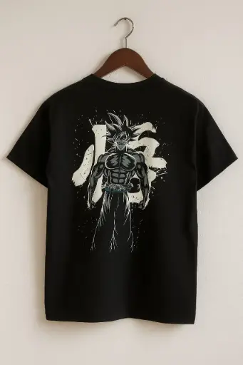 Ultra Instinct Goku Graphic Black Oversized Tee (limited edition)