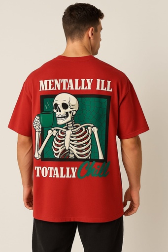 Oversized RED UNISEX Cotton T-Shirt